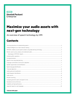 Maximize your audio assets with next