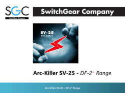 How is the SV-25 Arc-Killer working? - SGC