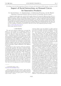 Impact of Social Interactions on Demand Curves for Innovative
