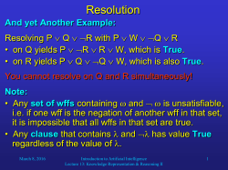 Conjunction of Clauses for Resolution Refutation