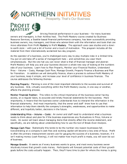 Driving financial performance in your business