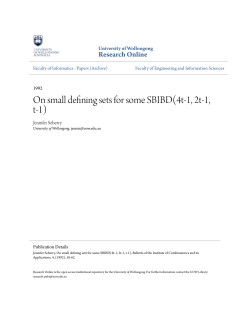 On small defining sets for some SBIBD(4t-1, 2t-1