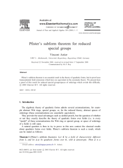 Pfister`s subform theorem for reduced special groups