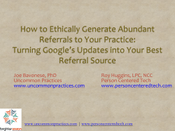 How to Ethically Generate Abundant Referrals to Your Practice