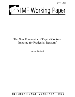 The New Economics of Capital Controls Imposed for