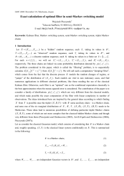 Exact calculation of optimal filter in semi