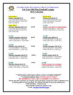 flag-schedule-2016-1 - Carrollton Parks, Recreation and Cultural Arts