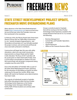 state street redevelopment project update, freehafer move