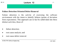 Lecture 12 Efficacy of Cause Effect Graphing