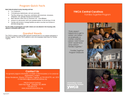 Program Quick Facts Greatest Needs Contact Us YWCA Central