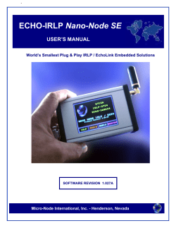 ECHO-IRLP Nano-Node SE - Micro-Node