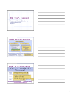 ECE 471/571 &ndash; Lecture 10 Bayes Decision Rule (Recap) - UTK-EECS