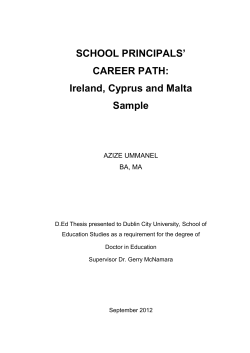 Models of Educational Leadership - DORAS