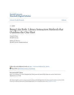 Being Like Both: Library Instruction Methods that Outshine the One