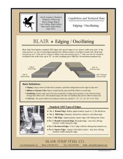 Edges - Blair Strip Steel