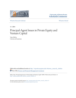 Principal-Agent Issues in Private Equity and Venture Capital