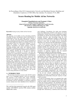 Secure Routing for Mobile Ad hoc Networks