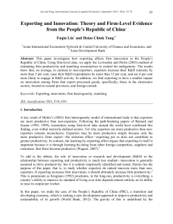 Exporting and Innovation: Theory and Firm