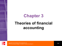 (cont.) Normative theories of accounting