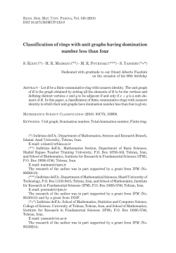 Classification of rings with unit graphs having domination number