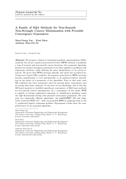 A Family of SQA Methods for Non-Smooth Non