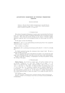 ASYMPTOTIC DIMENSION OF FINITELY PRESENTED