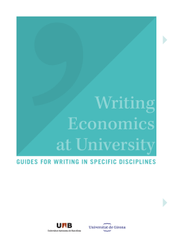 Writing Economics at University