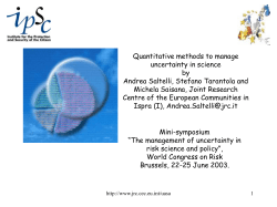 Quantitative methods to manage uncertainty in science