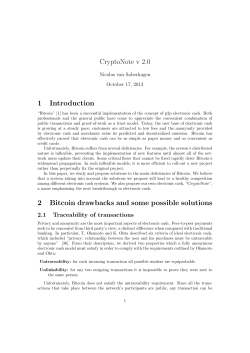 Cryptonote White Paper