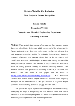 Abstract When an individual consider of buying a car, there`s many