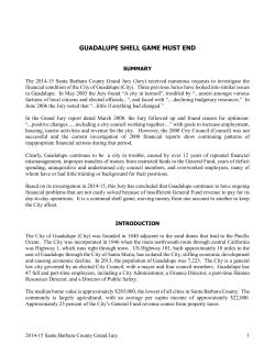 guadalupe shell game must end - Santa Barbara County Grand Jury