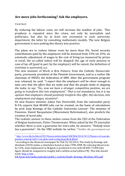 Are more jobs forthcoming?: ask the employers