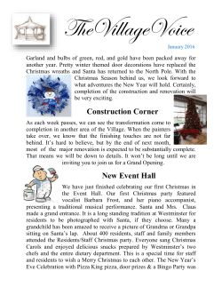 January - Westminster Village Muncie