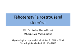 Těhotenství a roztroušená skleróza