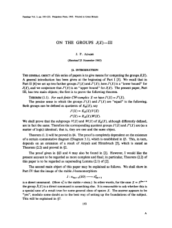 ON THE GROUPS J(X)-111