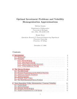Optimal Investment Problems and Volatility Homogenization