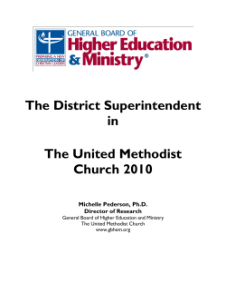 The District Superintendent in - General Board of Higher Education