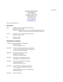 April 1998 - University at Albany