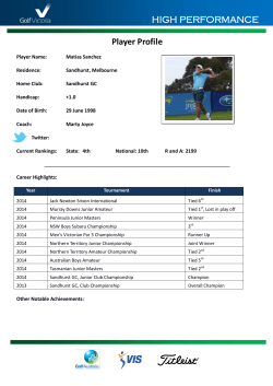 HIGH PERFORMANCE Player Profile