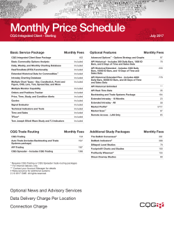 Monthly Price Schedule