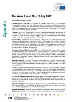 Agenda - European Parliament