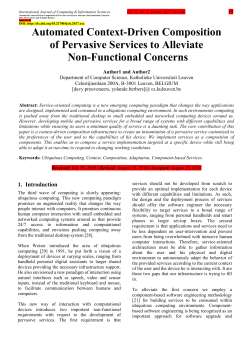 format - International Journal of Computing and Information Sciences
