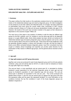 Acute MLC subgroup &ndash; 7th meeting &ndash; 14 January 2015