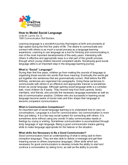 How to Model Social Language