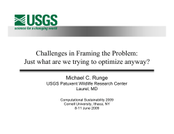 Problem Framing, Objectives, and Alternative Actions