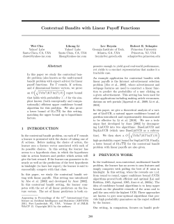 Contextual Bandits with Linear Payoff Functions
