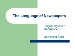 The Language of Newspapers