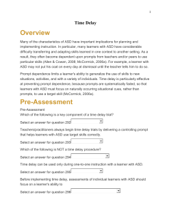 Progressive Time Delay