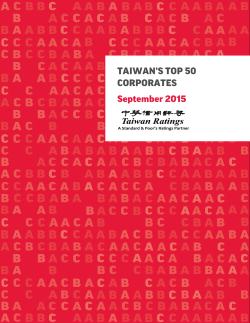 1 TAIWAN RATINGS CORP. | TAIWAN`S TOP 50 CORPORATES