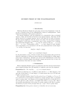 Munshi`s proof of the nullstellensatz